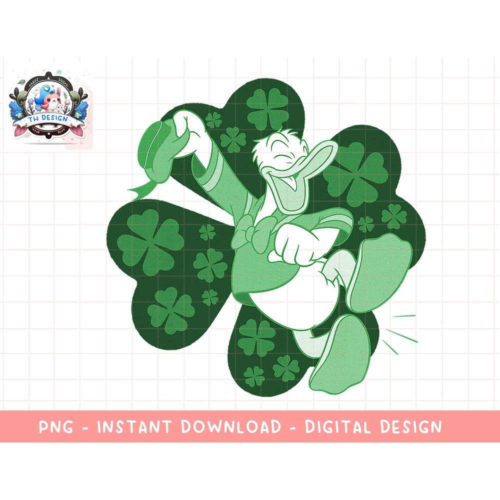 Disney Mickey And Friends St. Patrick s Day Donald Duck png, sublimation.jpg