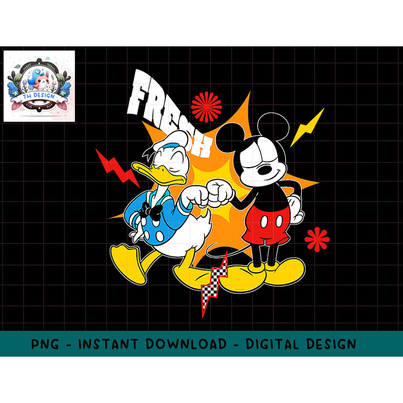 Disney Mickey Friends Mickey Mouse and Donald Duck Fresh png, sublimation.jpg