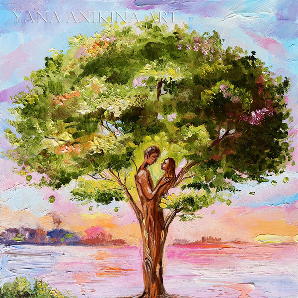 family-tree-oil-painting-tree-with-lovers-painting-original-artwork-6.jpg