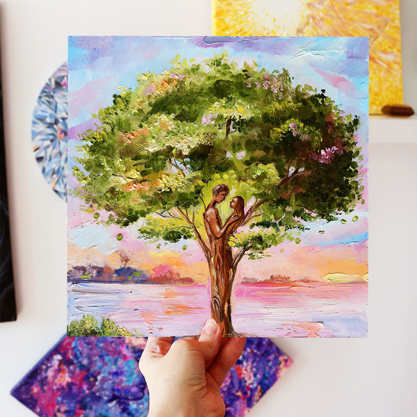 family-tree-oil-painting-tree-with-lovers-painting-original-artwork-4.jpg