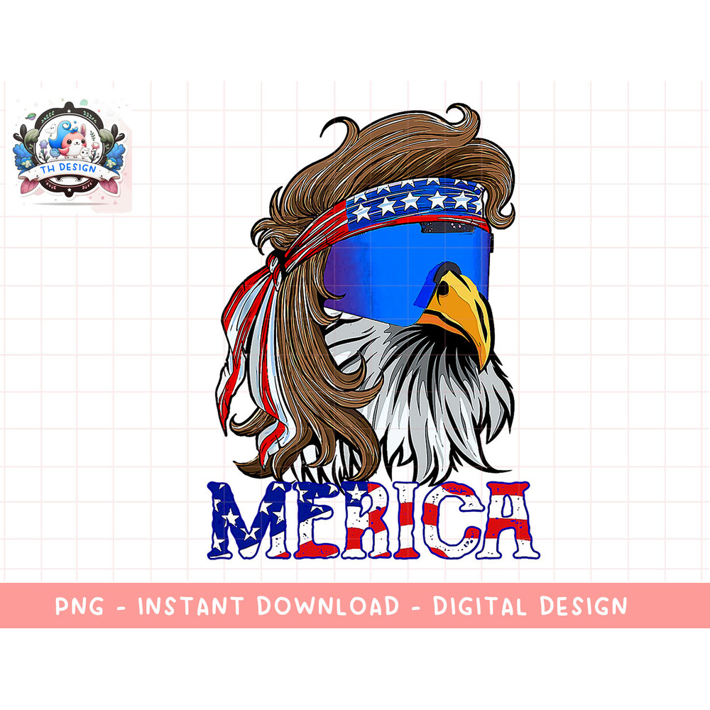 Eagle Mullet Sunglasses Merica 4th Of July USA American Flag png, sublimation.jpg