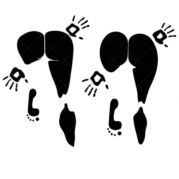 Clickable Body Svg Body Print SVG, PNG, PDF, Body Art Print SVG - Inspire Uplift