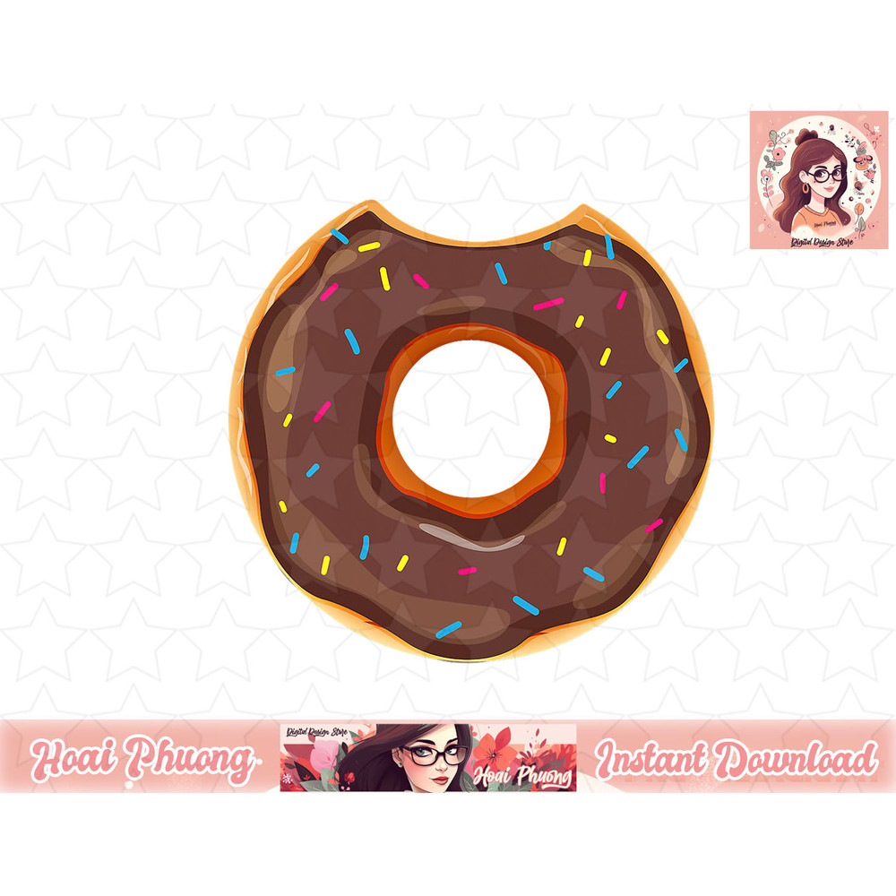Cool Donut Halloween Doughnut Costume Candy Food Gift png, instant download.jpg