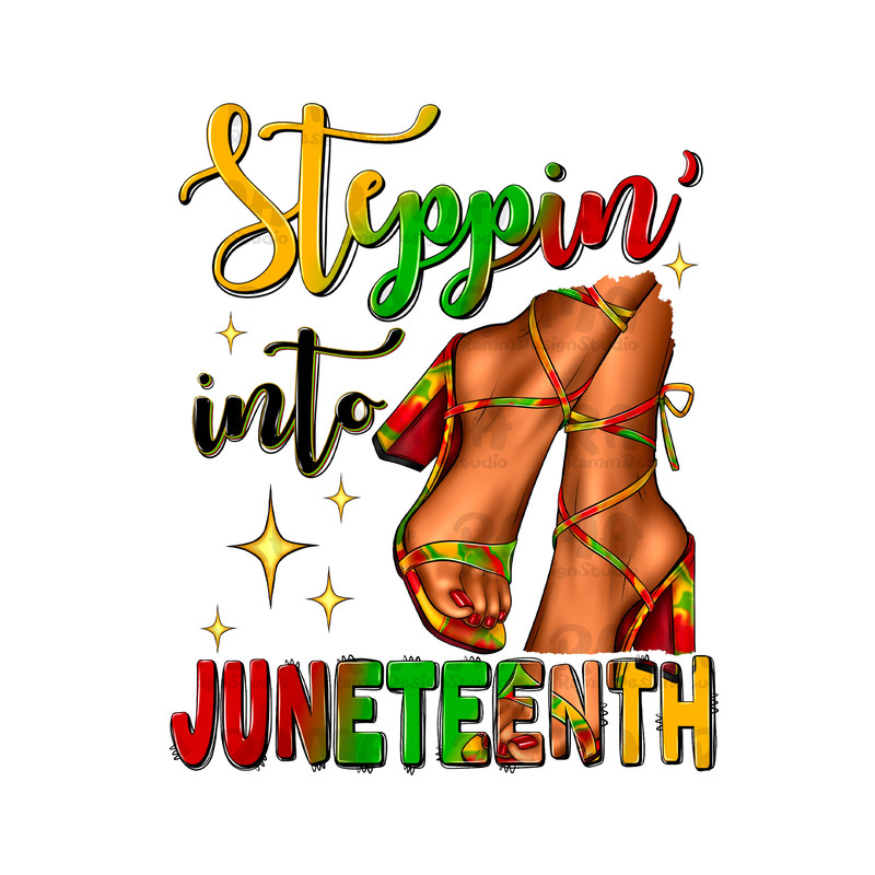 Steppin' In To Juneteenth Heels Png Sublimation Design, Juneteenth Celebrating 1865 Png, Black History Png,1865 Vibes Png, Afro Png,Download - 1.jpg