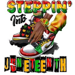 steppin into juneteenth male png sublimation design download, black man hands png, juneteenth png, sublimate designs