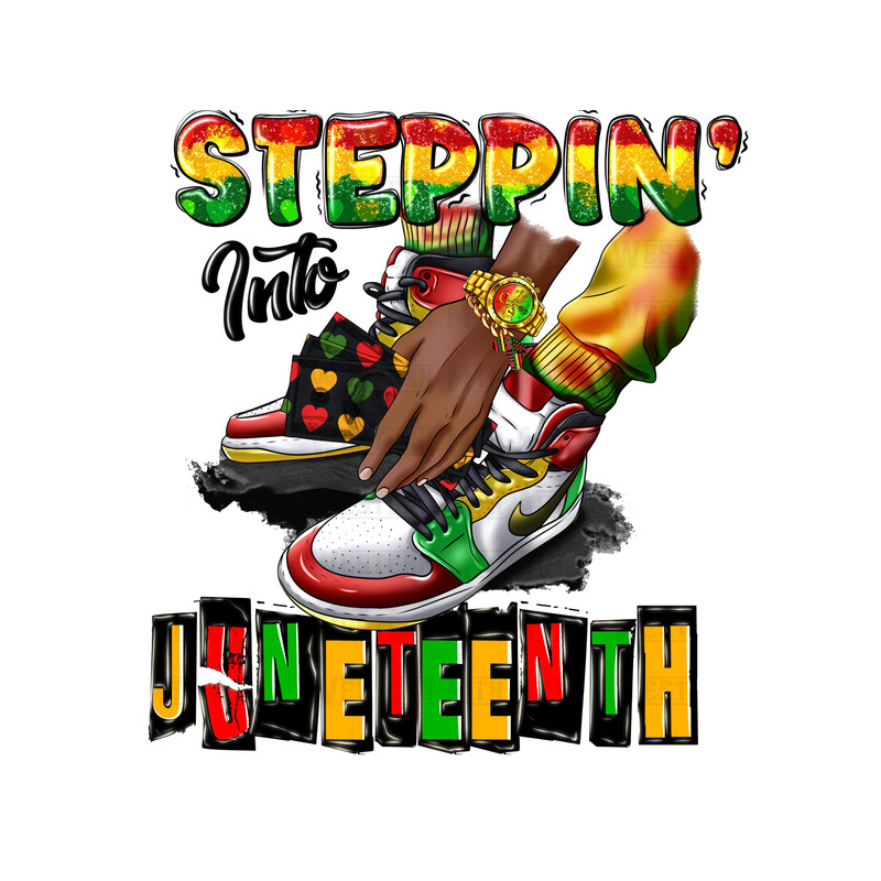 Steppin into Juneteenth male png sublimation design download, black man hands png, Juneteenth png, sublimate designs download.jpg
