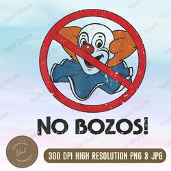 vintage no bozos 1983 clowns png, clowns face png, png high quality, png, digital download