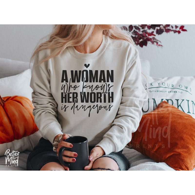 A Woman Who Knows Her Worth SVG PNG, Boss Babe Svg, Strong Woman Shirt Svg, Mom Boss Svg, Girl Power Svg, Svg Cut File for Cricut - 2.jpg