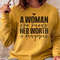 A Woman Who Knows Her Worth SVG PNG, Boss Babe Svg, Strong Woman Shirt Svg, Mom Boss Svg, Girl Power Svg, Svg Cut File for Cricut - 3.jpg