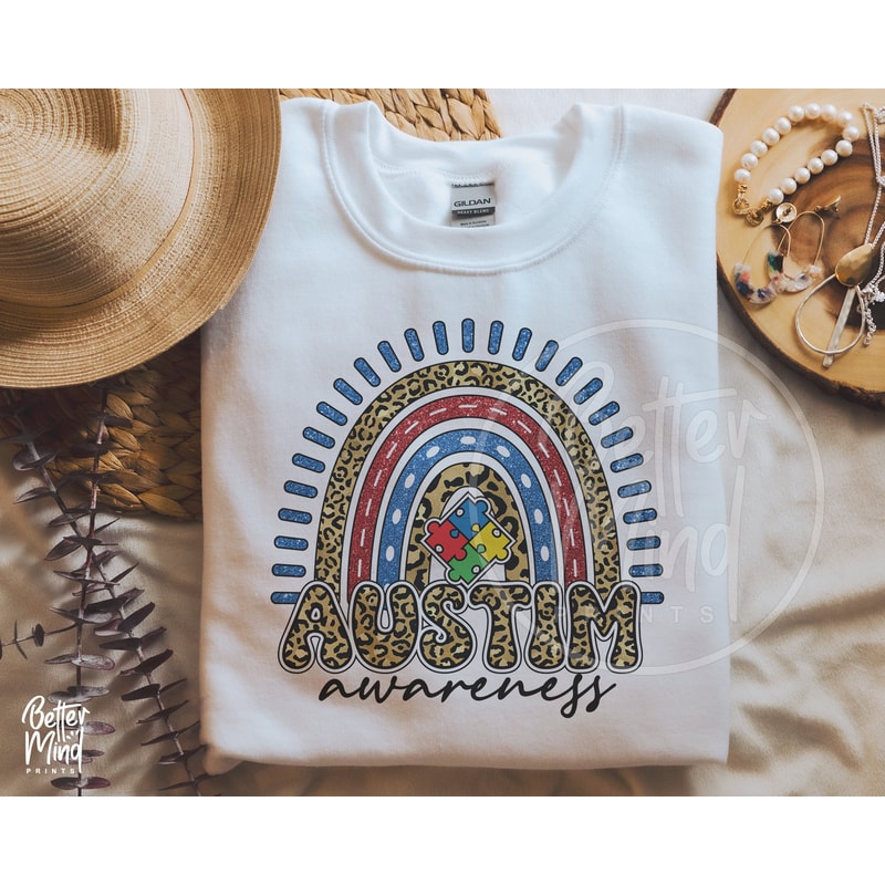 Autism Awareness Rainbow PNG, Autism Awareness Hand Drawn PNG, Autism PNG, Sublimate Designs Download - 3.jpg