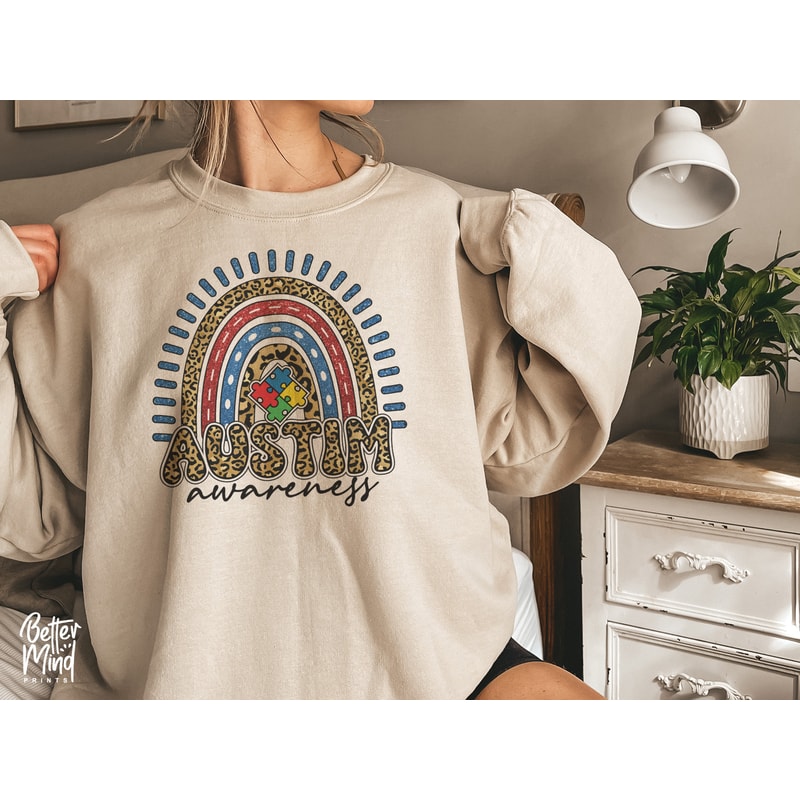 Autism Awareness Rainbow PNG, Autism Awareness Hand Drawn PNG, Autism PNG, Sublimate Designs Download - 4.jpg