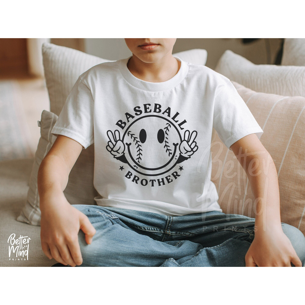 Baseball Brother SVG PNG, Sports Clipart, Game Day, Little Brother, Big Brother Baseball Shirt Svg, Sublimation Design, Cut Files For Cricut - 1.jpg