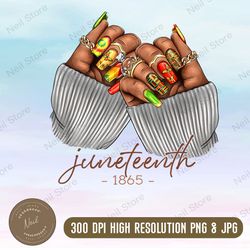 1865 juneteenth png sublimation design download, juneteenth png, black juneteenth hands png, juneteenth fist png