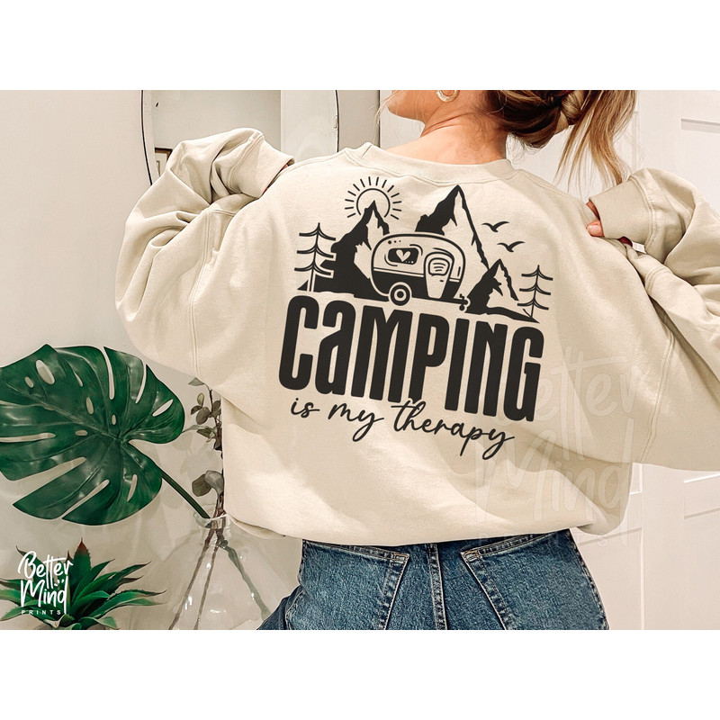Camping Is My Therapy SVG  Campfire Svg  Camping Svg  Adventure Svg  Funny Camping Shirt  Cut Files  Summer Svg  Adventure Shirt Svg - 3.jpg
