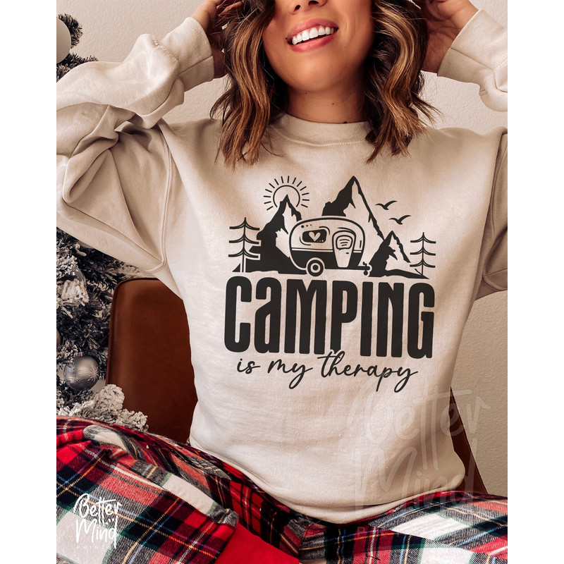 Camping Is My Therapy SVG  Campfire Svg  Camping Svg  Adventure Svg  Funny Camping Shirt  Cut Files  Summer Svg  Adventure Shirt Svg - 4.jpg