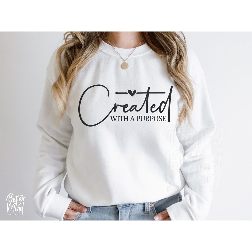 Christian SVG, Created With a Purpose SVG PNG, You Matter Svg, Worthy Svg, Religious Svg, Faith Svg,Jesus Svg, Self Love Svg, Easter Svg - 2.jpg