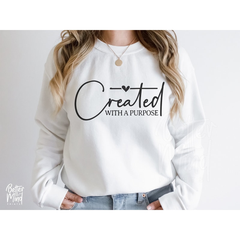 Christian SVG, Created With a Purpose SVG PNG, You Matter Svg, Worthy Svg, Religious Svg, Faith Svg,Jesus Svg, Self Love Svg, Easter Svg - 2.jpg