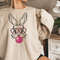 Cute Bunny Rabbit With Bandana Glasses Svg, Rabbit Bandana Svg, Bubblegum Svg, Easter Day Svg, Easter Svg, Bunny With Heart Glasses Svg - 1.jpg