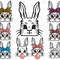 Cute bunny with glasses SVG PNG PDF, Bunny bandana svg, Heart glasses svg, Easter svg, Bunny Face svg, Bunny bandana Bundle - 1.jpg