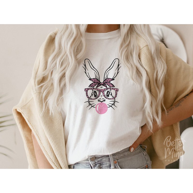 Cute bunny with glasses svg, Bow svg, Easter svg, Bunny svg, Easter bunny svg, Christian svg, Bunny bandana svg, Jesus svg, Religion svg - 3.jpg