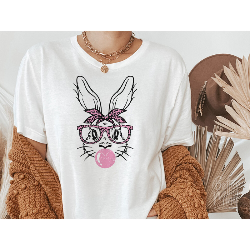 Cute bunny with glasses svg, Bow svg, Easter svg, Bunny svg, Easter bunny svg, Christian svg, Bunny bandana svg, Jesus svg, Religion svg - 4.jpg