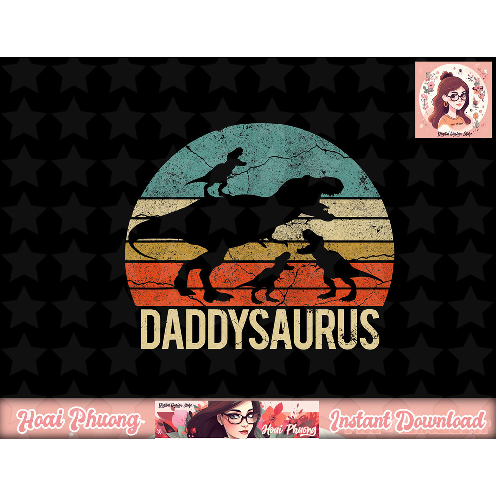 Daddy Dinosaur Daddysaurus 3 three Kids xmas christmas Gift png, instant download.jpg