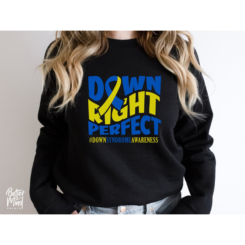 Down Right Perfect SVG PDG PDF , World Down Syndrome Day, Down Syndrome Awareness, 21 March Svg, Down Trisomy 21, We Wear Blue And Yellow - 1.jpg