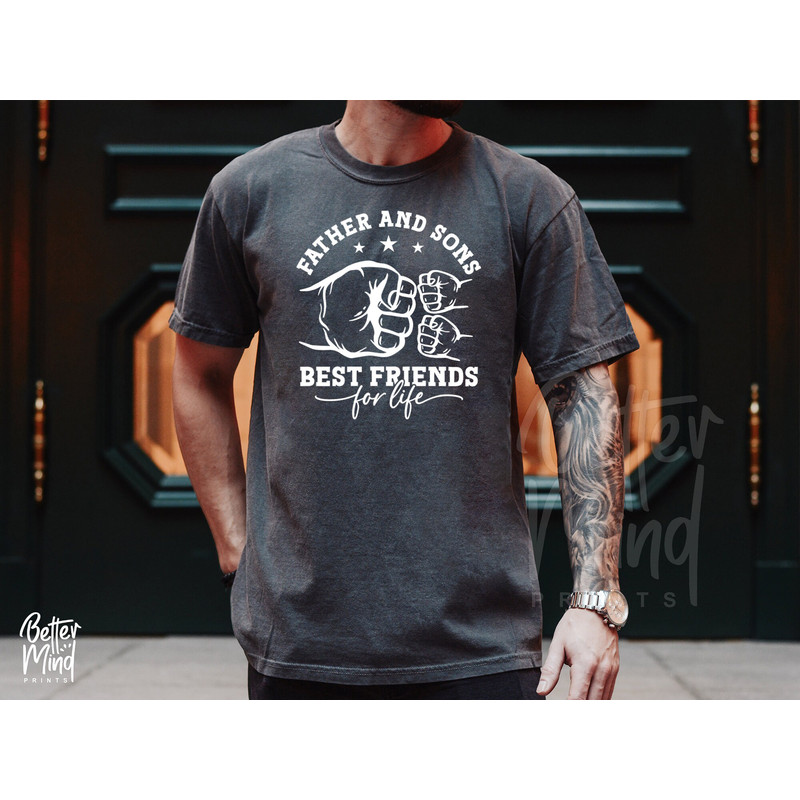Father and Sons Best Friends For Life SVG, Father and Sons SVG, Father SVG, Son Svg, Father's Day Svg, Best Friends Svg, First Bump Svg - 3.jpg
