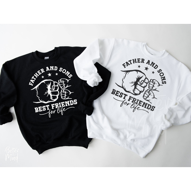 Father and Sons Best Friends For Life SVG, Father and Sons SVG, Father SVG, Son Svg, Father's Day Svg, Best Friends Svg, First Bump Svg - 5.jpg