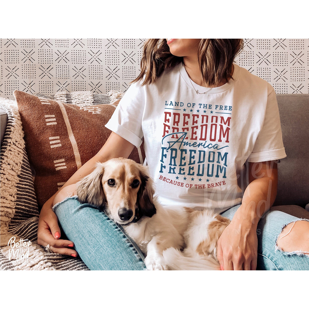 Fourth of July SVG PNG, America Land Of The Free Because Of The Brave SVG, Independence Day Svg, 4th of July Svg, 4th of July Svg Files - 2.jpg