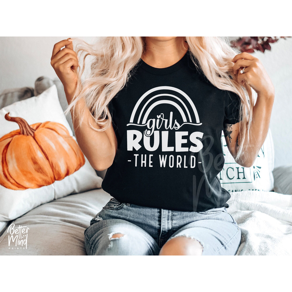 Girls Rule The World SVG PNG, Girl Power Svg, Empowering Svg, Womens Empowerment Svg, Girl Boss Svg Files for Cricut, Silhouette Svg, Dxf - 2.jpg
