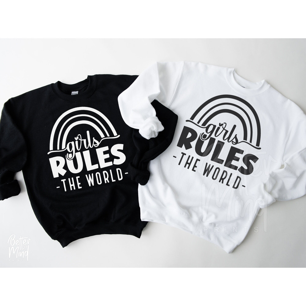 Girls Rule The World SVG PNG, Girl Power Svg, Empowering Svg, Womens Empowerment Svg, Girl Boss Svg Files for Cricut, Silhouette Svg, Dxf - 5.jpg