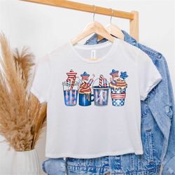 usa crop top, funny 4th of july coffee shirt, 4th of july tee, independence day tee, 4th of july crew, patriotic tee