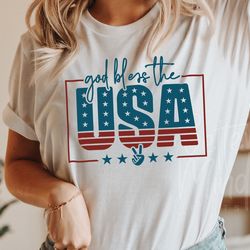 god bless usa svg png, 4th of july svg, fourth of july svg, independence day svg, pat
