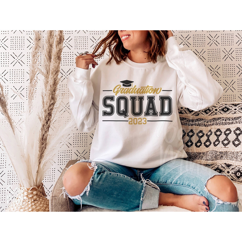 Graduation Squad SVG PNG, 2023 Graduation Shirts Svg, 2023 Squad Svg, Grad Squad, 2023 Grad Svg, Graduation Shirt, End Of School Svg - 1.jpg