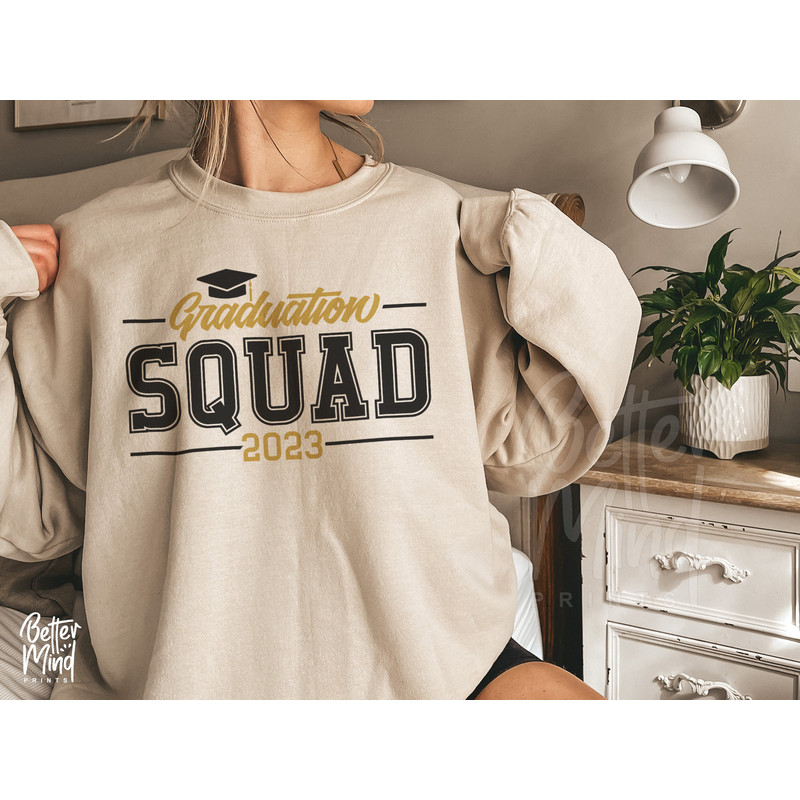 Graduation Squad SVG PNG, 2023 Graduation Shirts Svg, 2023 Squad Svg, Grad Squad, 2023 Grad Svg, Graduation Shirt, End Of School Svg - 3.jpg