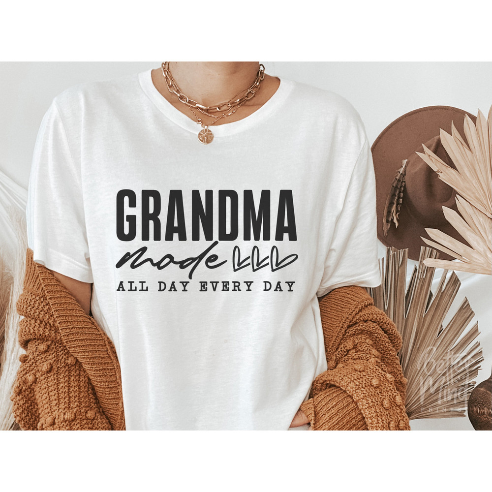 Grandma Mode SVG PNG, One Loved Grandma Svg, Best Grandma Svg, Grandma Life Svg, Mother's Day Shirt Svg, Grandma Gift, Grandma Shirt Svg - 3.jpg