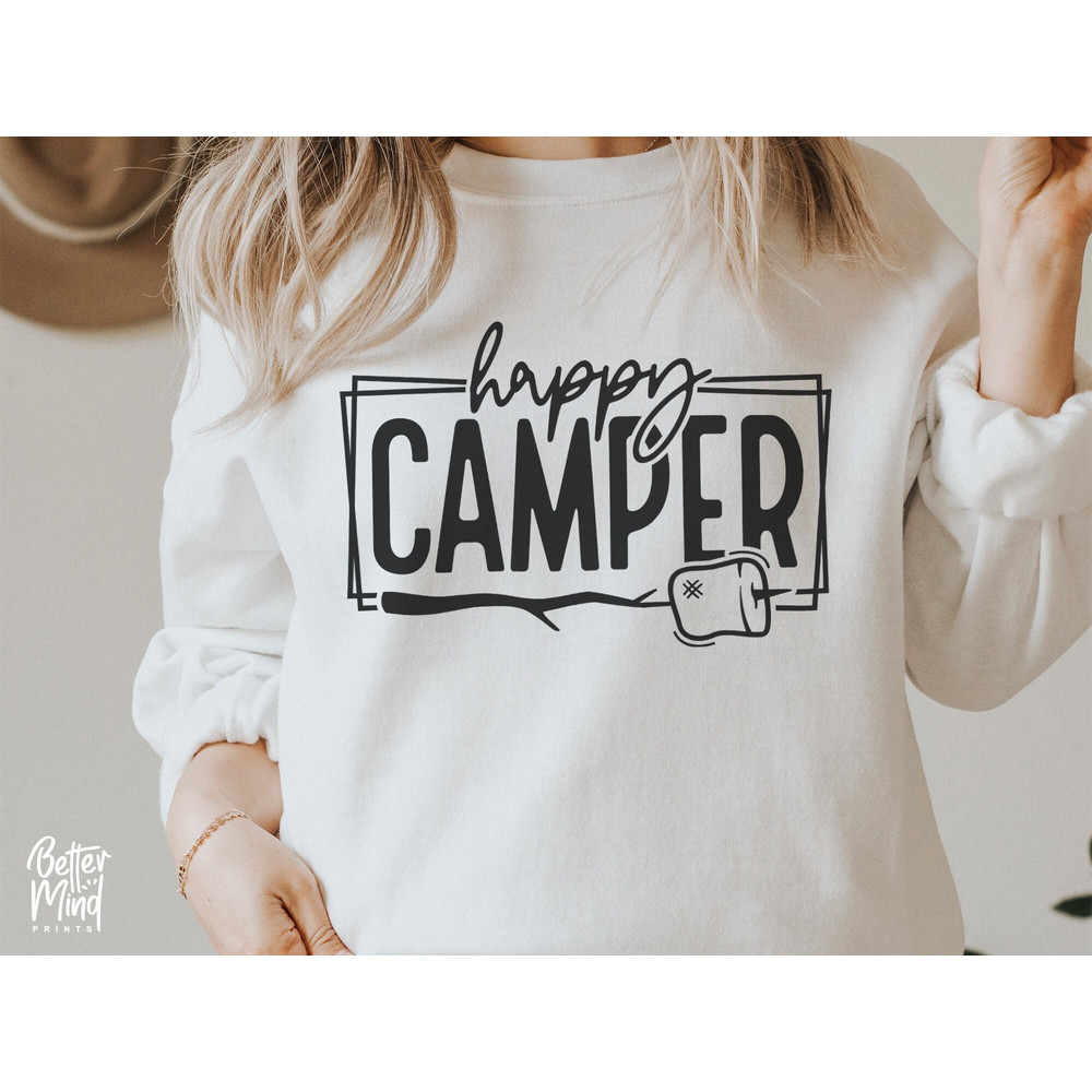 Happy Camper SVG PNG, Camper Svg, Camping SVG, Marshmallows Svg, Adventure Svg, Camping Life Svg, Camp life Svg, Vacation Svg - 1.jpg