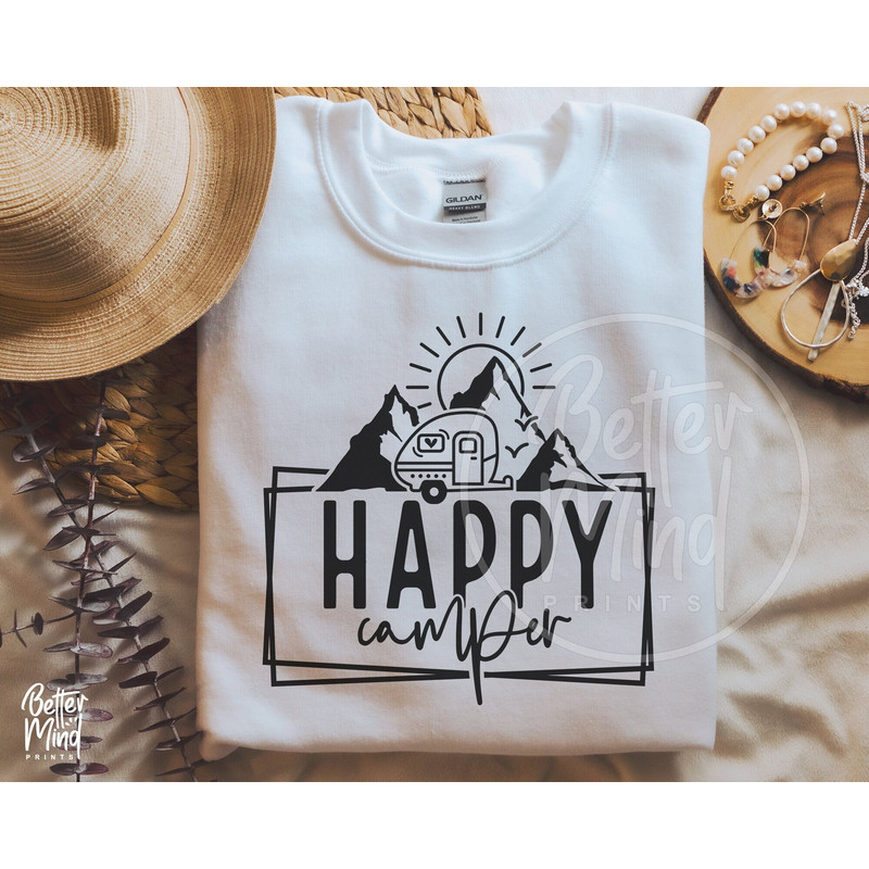 Happy Camper SVG PNG, Camper Svg, Camping SVG, Marshmallows Svg, Adventure Svg, Camping Life Svg, Camp life Svg, Vacation Svg, Caravan Svg - 1.jpg