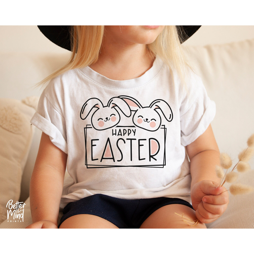 Happy Easter SVG PNG, Bunny SVG, Easter Shirt Svg, Easter Boy Girls Svg, Easter Gift for Her Svg, Png Cut Files for Cricut Sublimation - 1.jpg