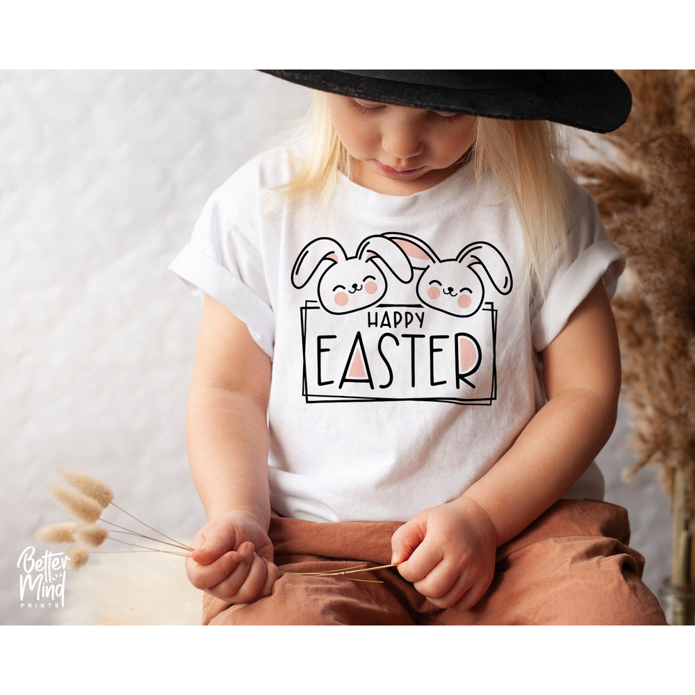 Happy Easter SVG PNG, Bunny SVG, Easter Shirt Svg, Easter Boy Girls Svg, Easter Gift for Her Svg, Png Cut Files for Cricut Sublimation - 2.jpg