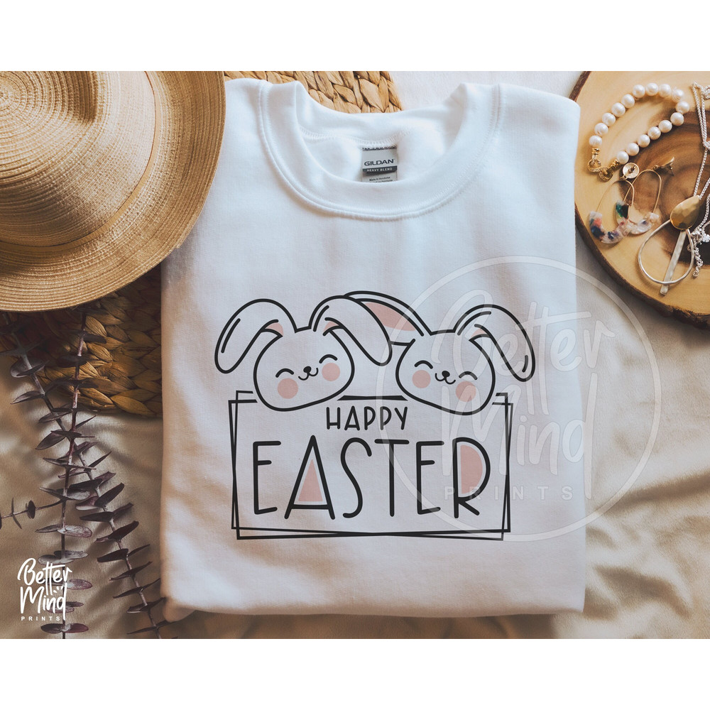 Happy Easter SVG PNG, Bunny SVG, Easter Shirt Svg, Easter Boy Girls Svg, Easter Gift for Her Svg, Png Cut Files for Cricut Sublimation - 3.jpg