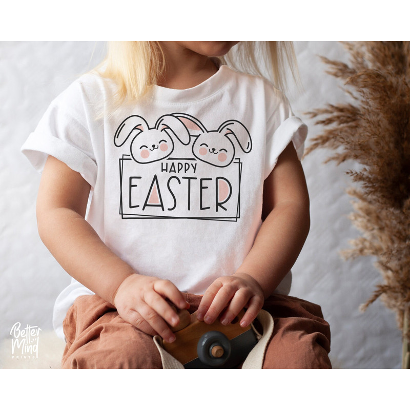 Happy Easter SVG PNG, Bunny SVG, Easter Shirt Svg, Easter Boy Girls Svg, Easter Gift for Her Svg, Png Cut Files for Cricut Sublimation - 4.jpg
