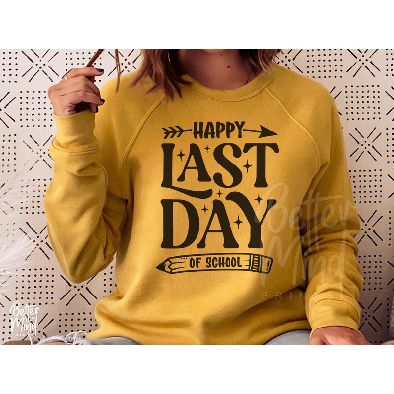 Happy Last Day of School Svg, School Quote Cut Files, Kids Shirt Design, Summer Break Clipart, Silhouette Cricut, Teacher Svg, Dxf, Eps, Png - 2.jpg