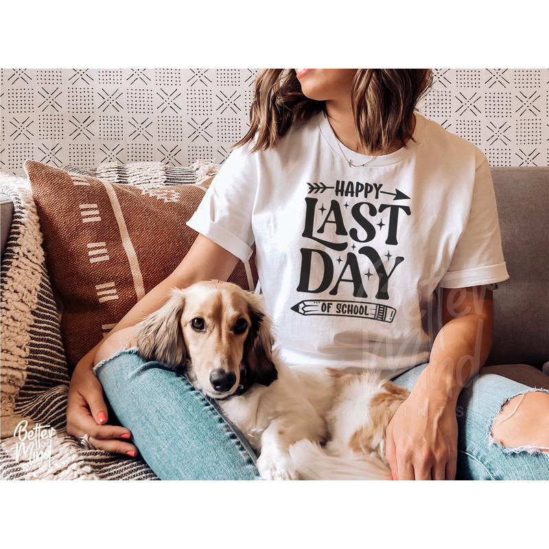 Happy Last Day of School Svg, School Quote Cut Files, Kids Shirt Design, Summer Break Clipart, Silhouette Cricut, Teacher Svg, Dxf, Eps, Png - 3.jpg