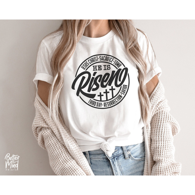 He is Risen Easter Svg, He is Risen SVG PNG, Easter Cross Svg, Easter Svg, Jesus Svg, Bible Verse Svg, Religious Svg, Christian Svg - 2.jpg