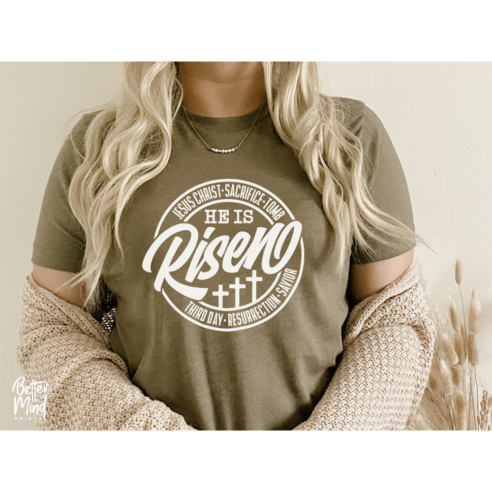 He is Risen Easter Svg, He is Risen SVG PNG, Easter Cross Svg, Easter Svg, Jesus Svg, Bible Verse Svg, Religious Svg, Christian Svg - 5.jpg