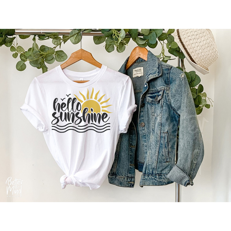 Hello Sunshine SVG PNG, Summer Vacation Svg, Sun svg, Spring svg, Hello svg, Beach Vibes Svg, Cut File for Cricut, Silhouette - 5.jpg