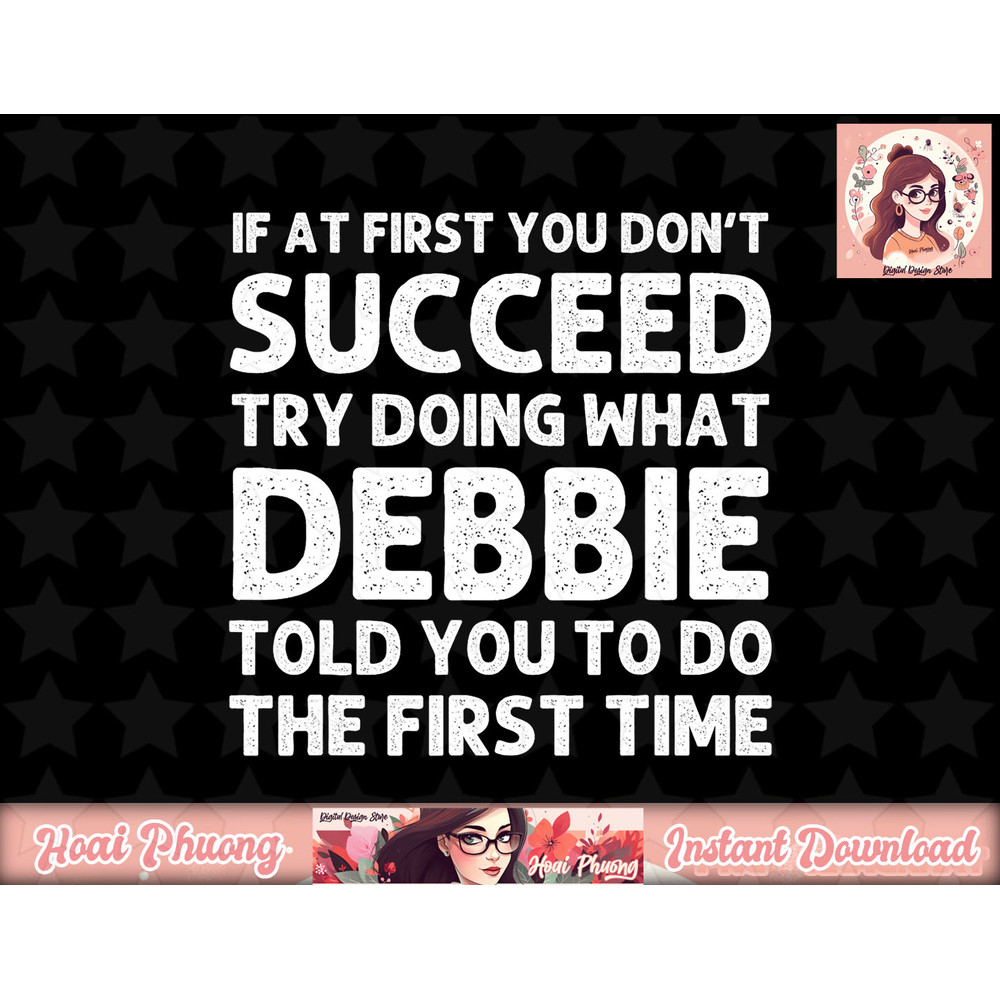 DEBBIE Name Personalized Birthday Funny Christmas Joke png, instant download.jpg