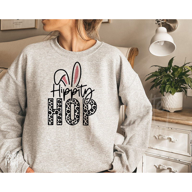 Hippity Hop SVG PNG PDF, Happy Easter Svg, Funny Kids Easter Svg, Easter Shirt Svg, Easter Svg, Easter Bunny Svg, Leopard Print Cut File - 2.jpg